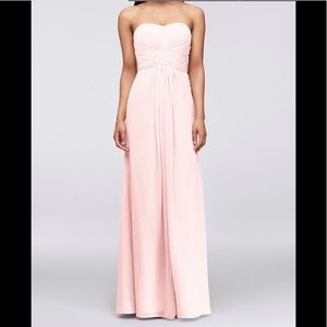 Petal Pink long Chiffon dress